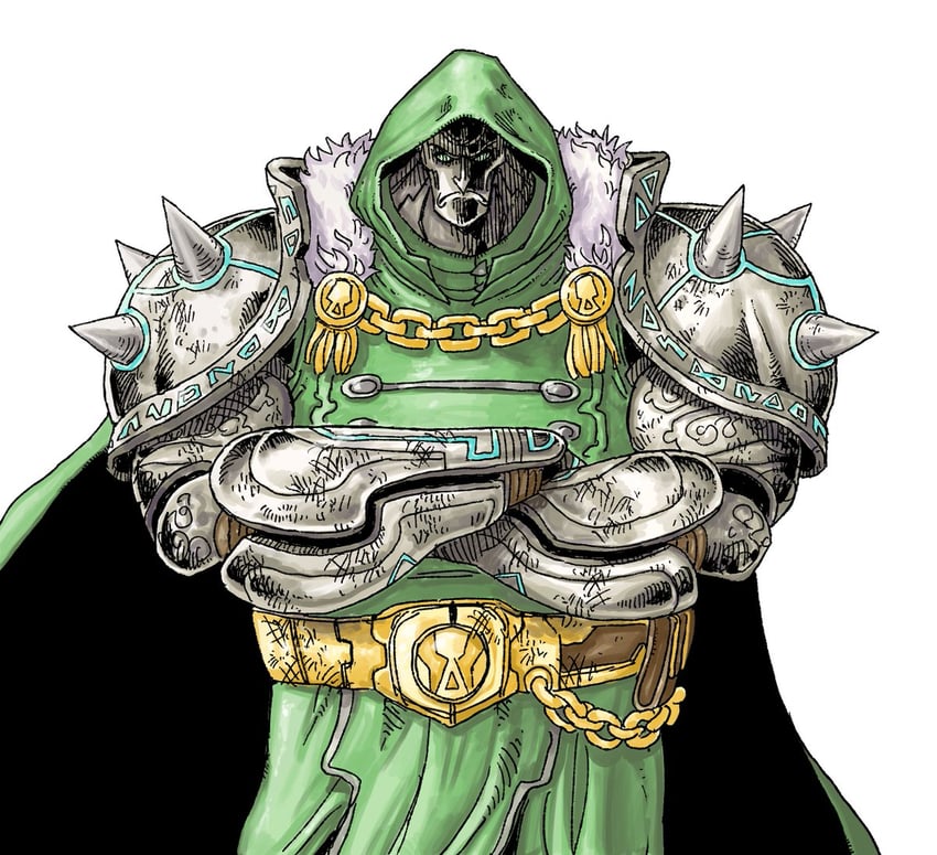 doctor doom (one piece and 3 more) drawn by eiichiroyoda