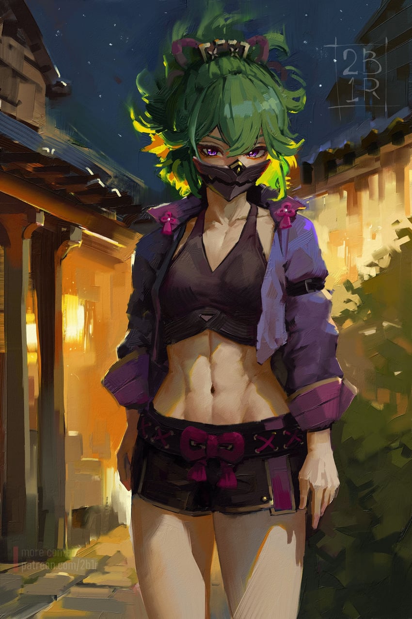 kuki shinobu (genshin impact) drawn by ravine_bells