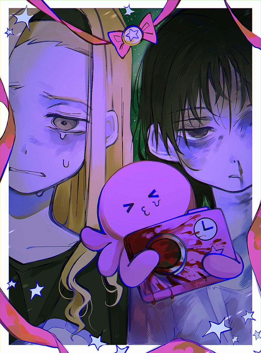 kuze shizuka, kirarazaka marina, and takopii (takopii no genzai) drawn by ytskai00
