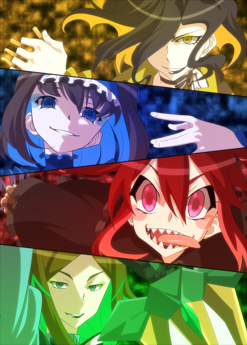 garie tuman, micha jawkan, phara suyuf, and leiur darahim (senki zesshou symphogear) drawn by mototenn