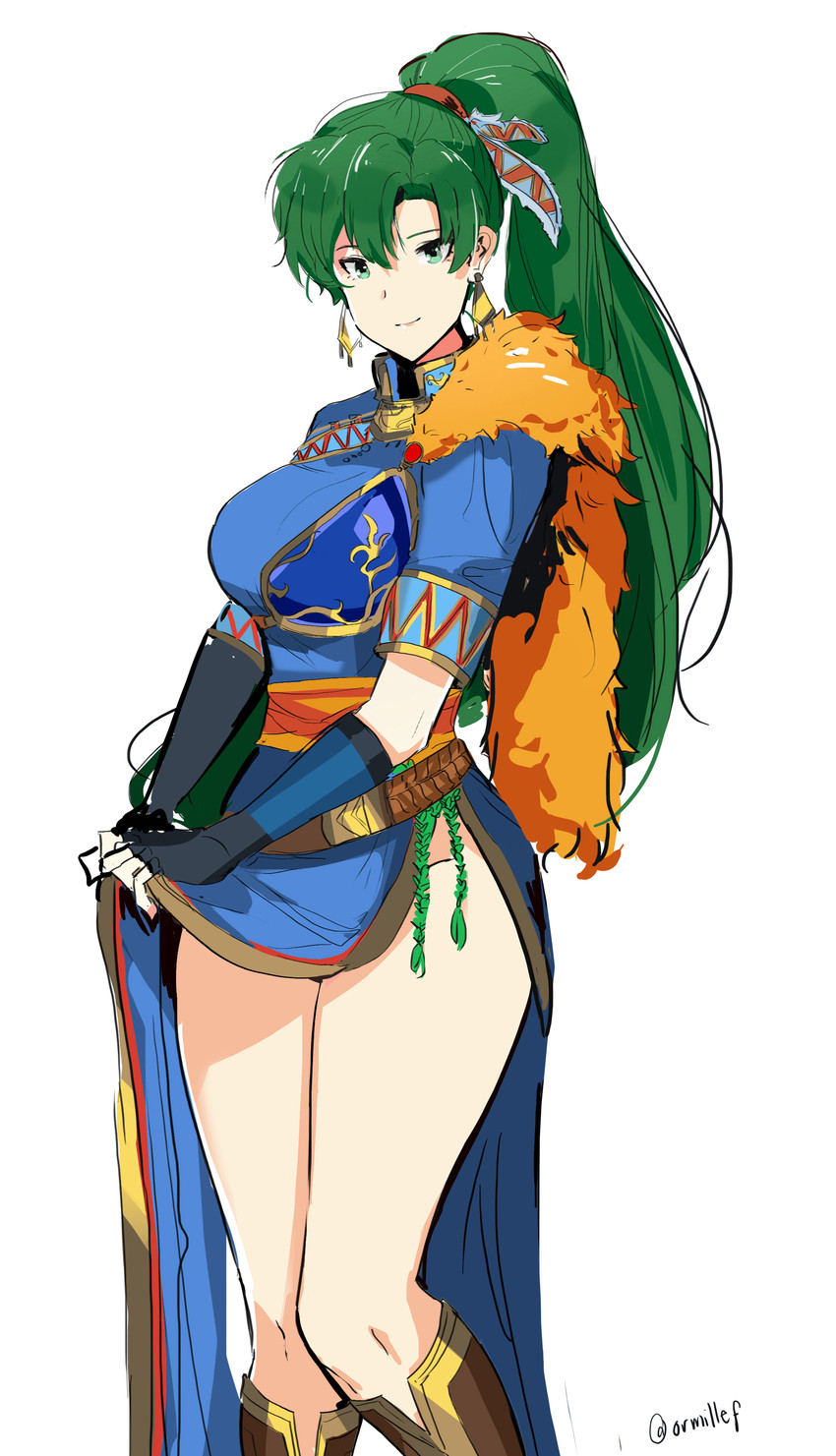 lyn (fire emblem and 2 more) drawn by ormille