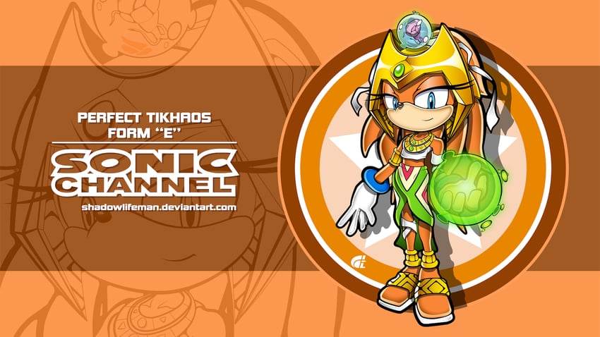 tikal the echidna, chaos, and enerjak (sonic and 3 more) drawn by shadowlifeman