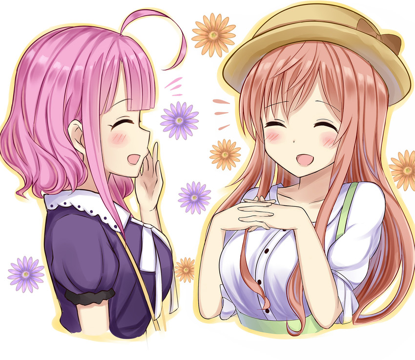 hoto mocha, sakura megumi, and kayano ai (gochuumon wa usagi desu ka? and 2 more) drawn by mizukoshi_(marumi)