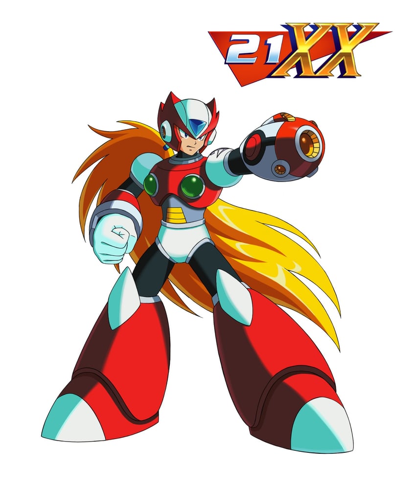 zero (mega man and 2 more) drawn by sprinqgueen