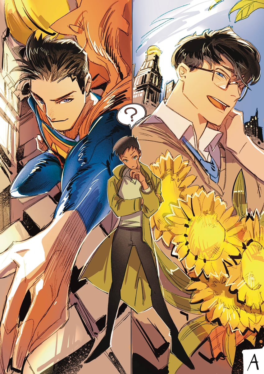 superman, clark kent, and lois lane (dc comics and 2 more) drawn by tokitokororo