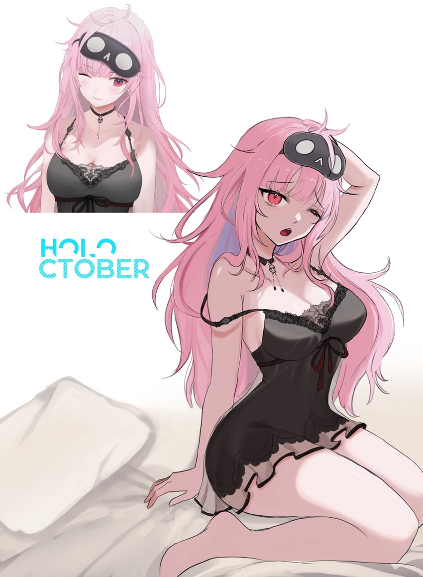 mori calliope (hololive and 1 more) drawn by wabiwasabi