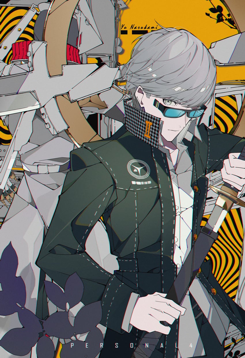 narukami yu and izanagi (persona and 1 more) drawn by gugugu_official