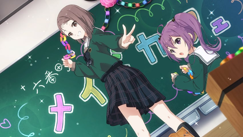 hiiragi tsubomi and tojo yuki (22/7 and 1 more)