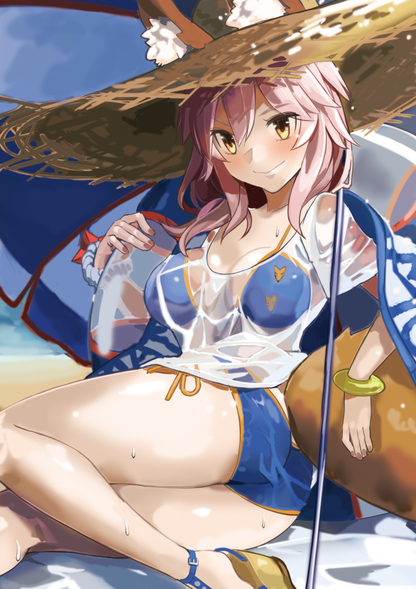 tamamo and tamamo no mae (fate and 1 more) drawn by torimahera