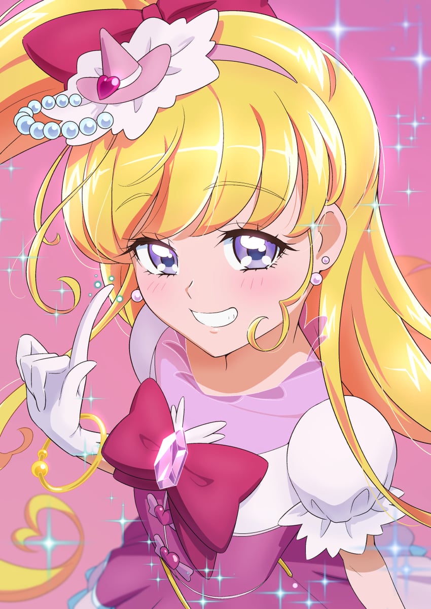 asahina mirai and cure miracle (precure and 1 more) drawn by tiler_(tiler00)