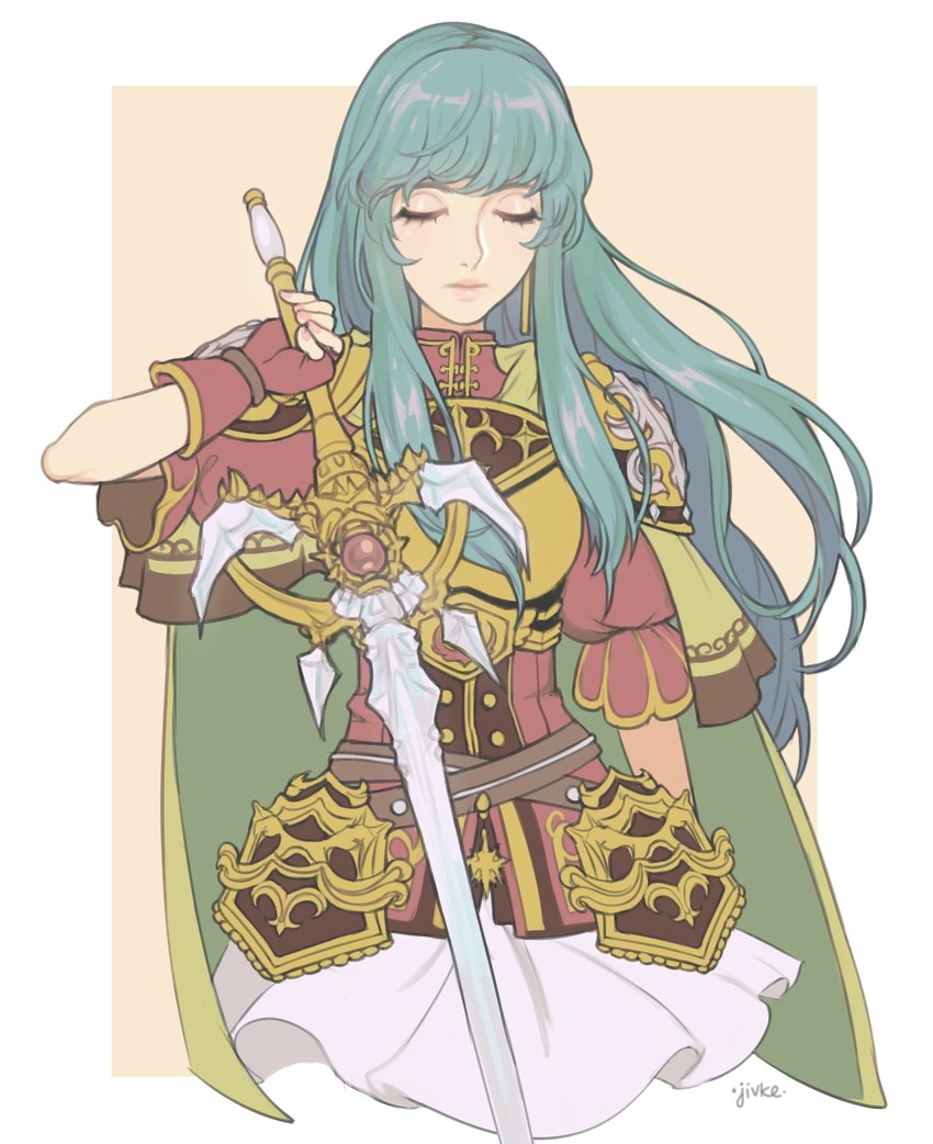 eirika (fire emblem and 1 more) drawn by jivke