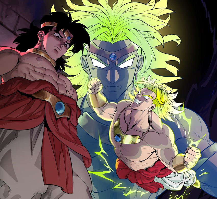 broly (dragon ball and 1 more) drawn by tomboyhusband