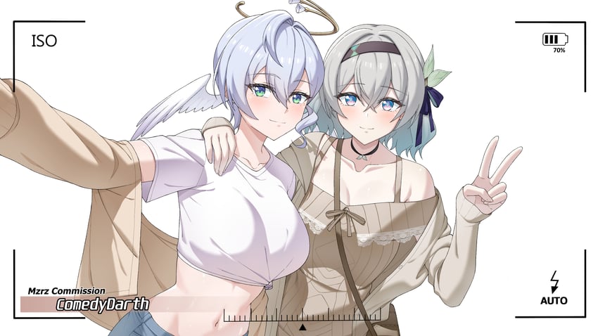 firefly and robin (honkai and 1 more) drawn by mzrz