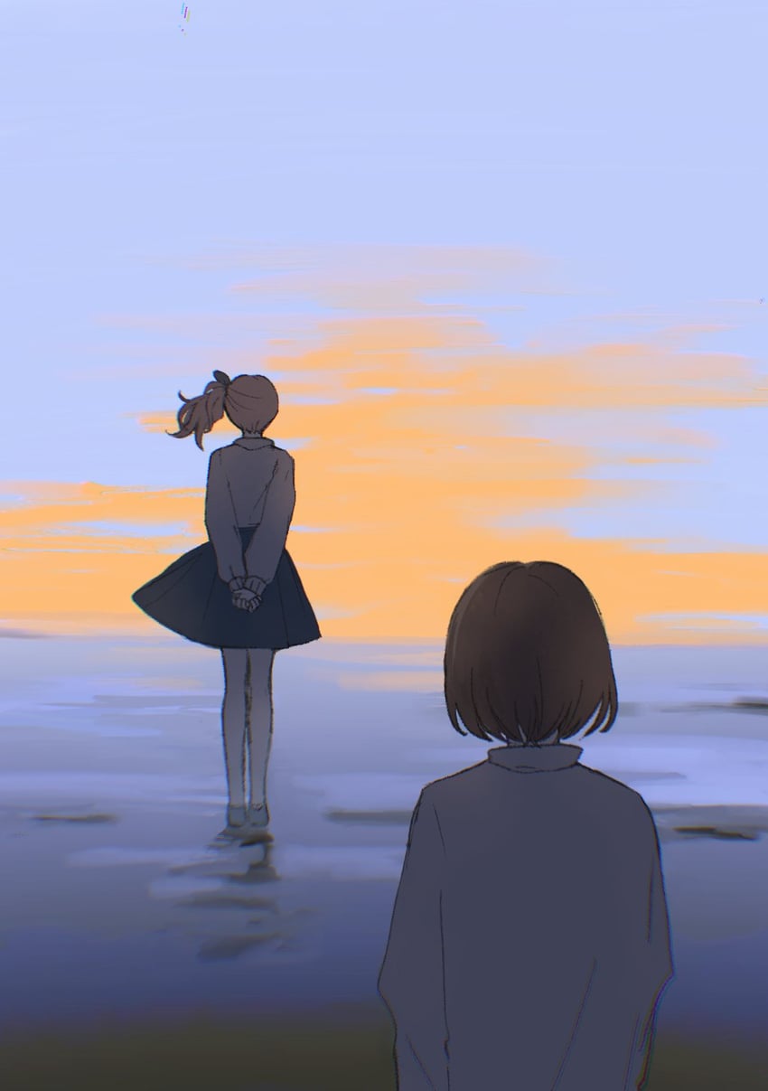 shinonome ena and akiyama mizuki (project sekai) drawn by kyline