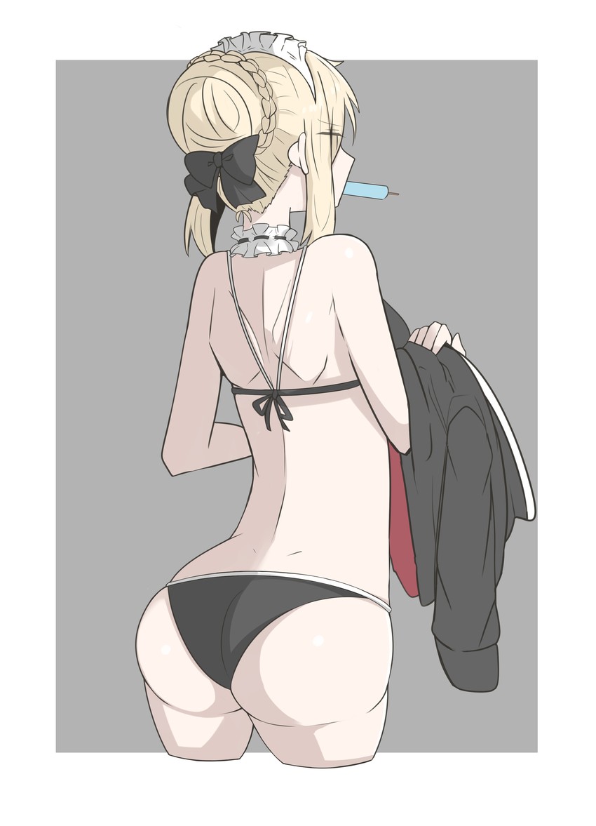 artoria pendragon and saber alter (fate and 1 more) drawn by gin_moku