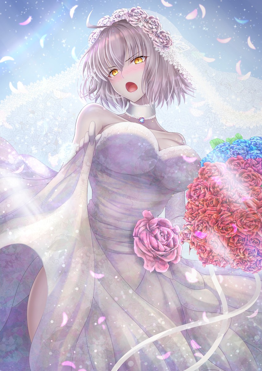 jeanne d'arc alter (fate and 1 more) drawn by penguintake