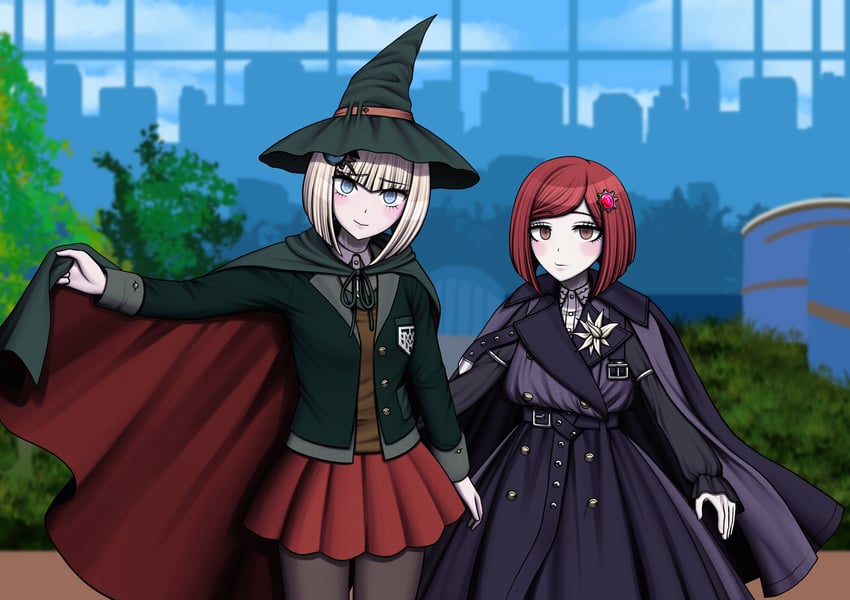 yumeno himiko and oosuzuki kurara (danganronpa and 2 more) drawn by fulltimeangel13