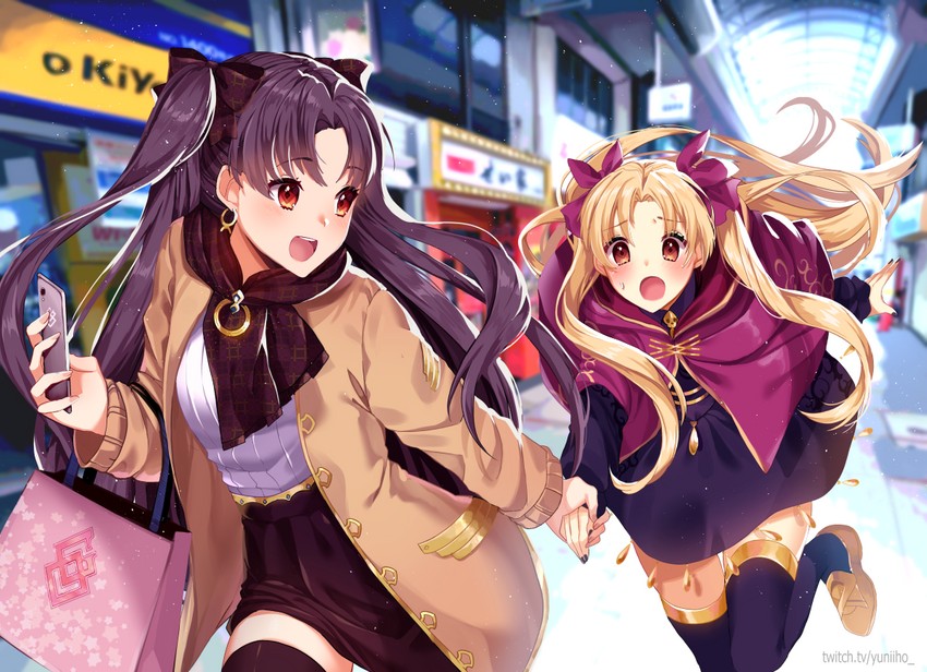 ereshkigal and ishtar (fate and 1 more) drawn by yuniiho