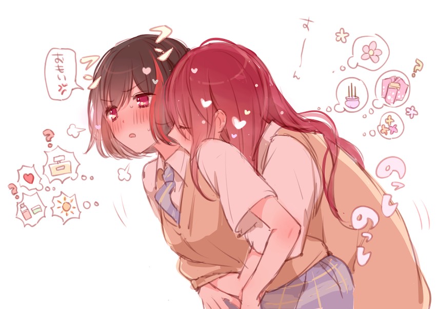 mitake ran and udagawa tomoe (bang dream!) drawn by mamaloni