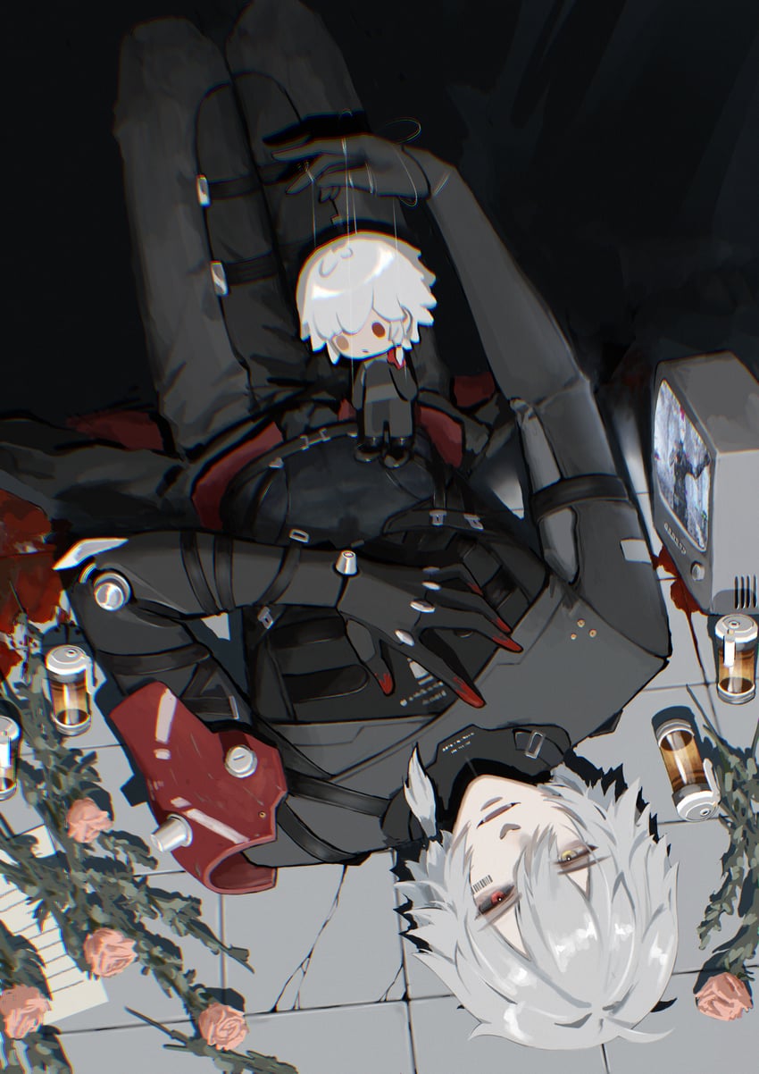 roland and roland: flambeau (punishing: gray raven) drawn by shuofei_crescent