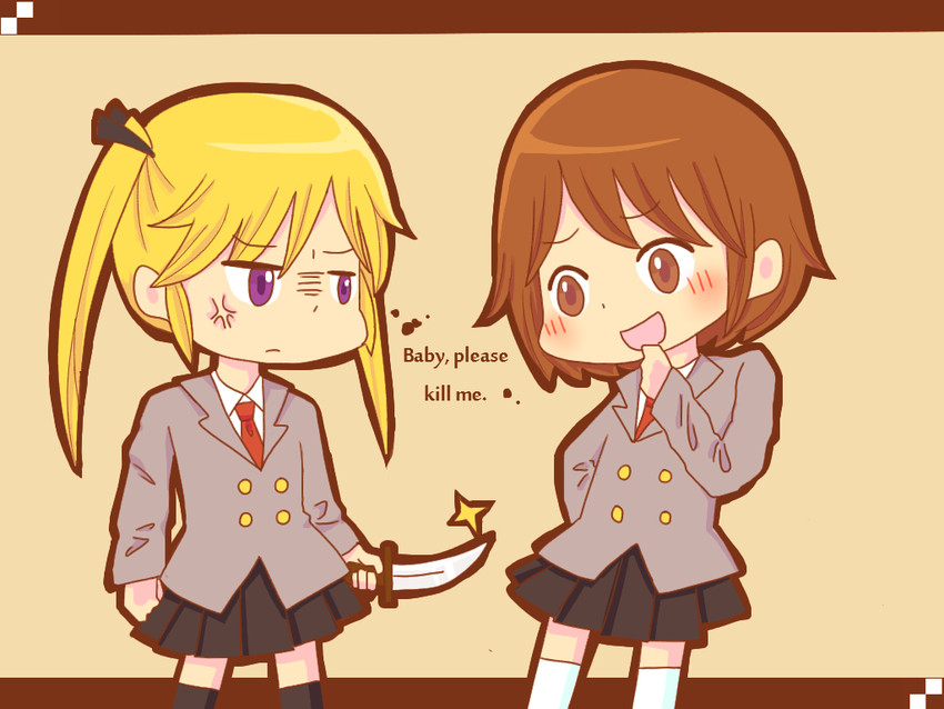 sonya and oribe yasuna (kill me baby) drawn by aka_ichigo