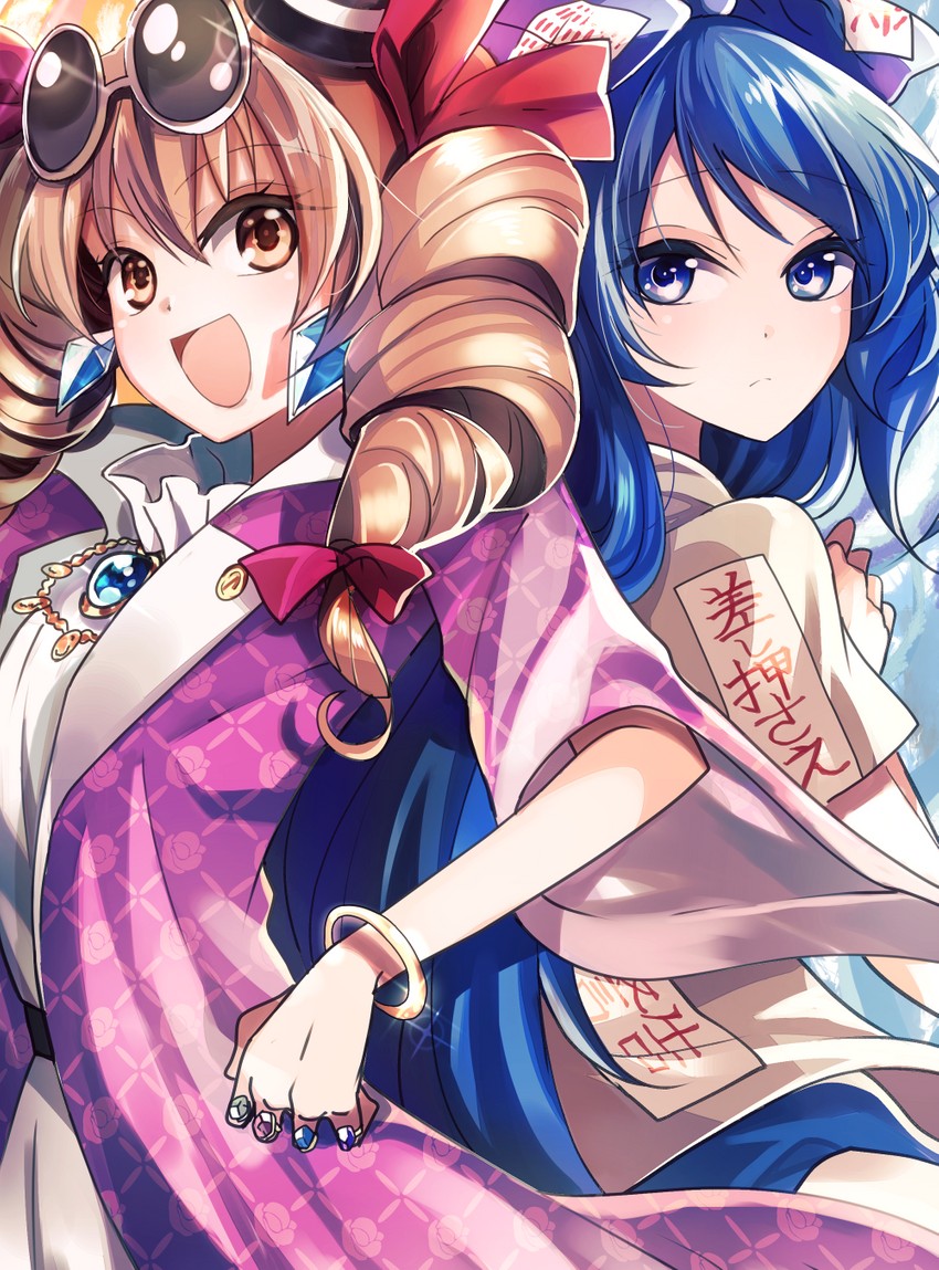 yorigami shion and yorigami jo'on (touhou) drawn by katayama_kei