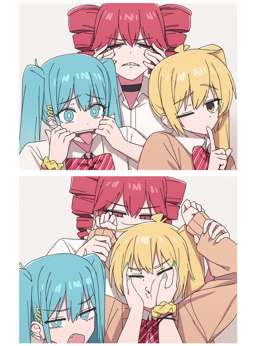 hatsune miku, kasane teto, and akita neru (vocaloid and 3 more) drawn by channel_(caststation)