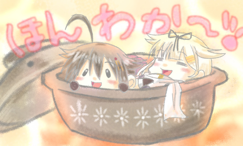 shigure, yuudachi, shigure kai ni, and yuudachi kai ni (kantai collection) drawn by taisa_(kari)
