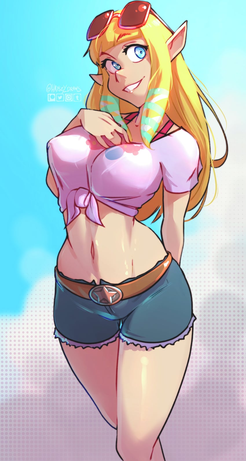 princess zelda (the legend of zelda and 1 more) drawn by haysey