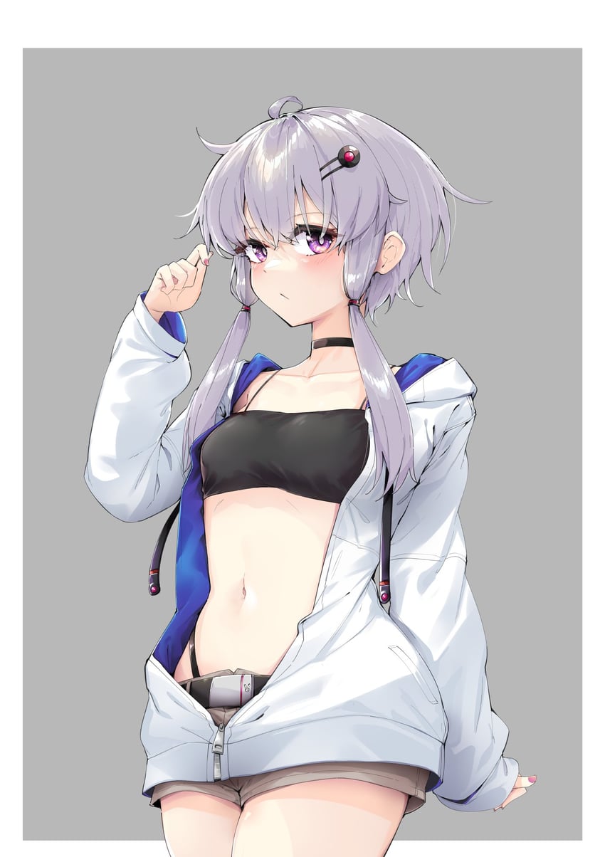 yuzuki yukari (vocaloid and 1 more) drawn by zooanime