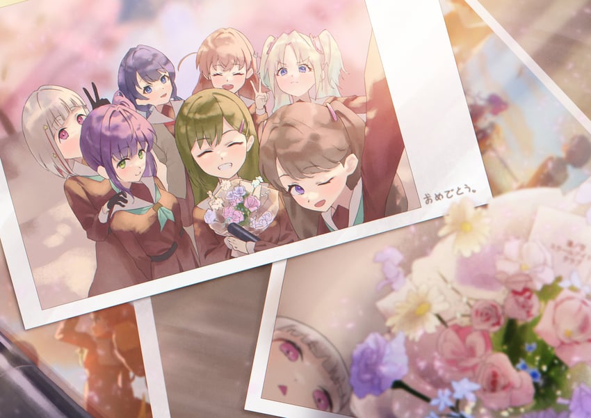 hinoshita kaho, fujishima megumi, otomune kozue, murano sayaka, yugiri tsuzuri, and 2 more (love live! and 1 more) drawn by sunkeun