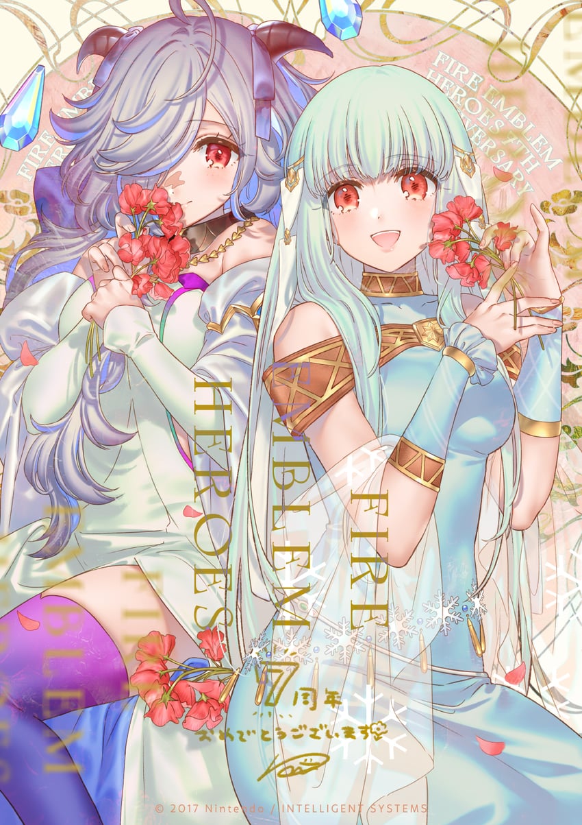 ninian and eitr (fire emblem and 2 more) drawn by kippu