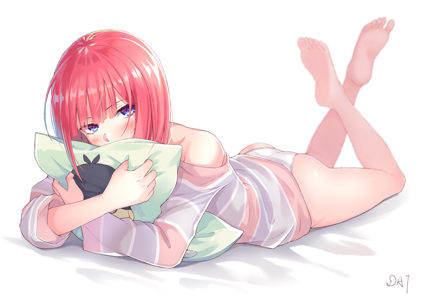 nakano nino and uesugi fuutarou (go-toubun no hanayome) drawn by da-cart