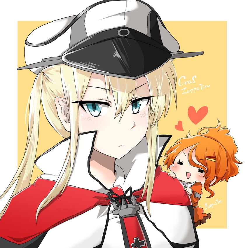 graf zeppelin and aquila (kantai collection) drawn by rebecca_(keinelove)