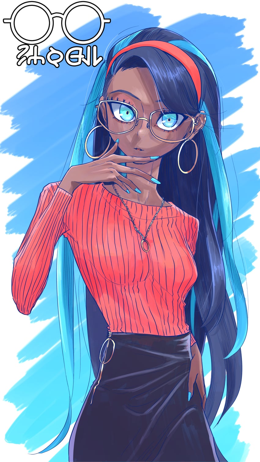 nessa (pokemon and 1 more) drawn by lumholtz_tk