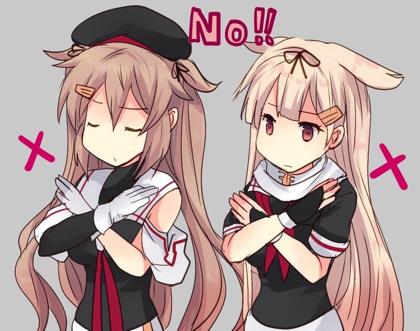 yuudachi, yuudachi kai ni, murasame, and murasame kai ni (kantai collection) drawn by hirune_(konekonelkk)