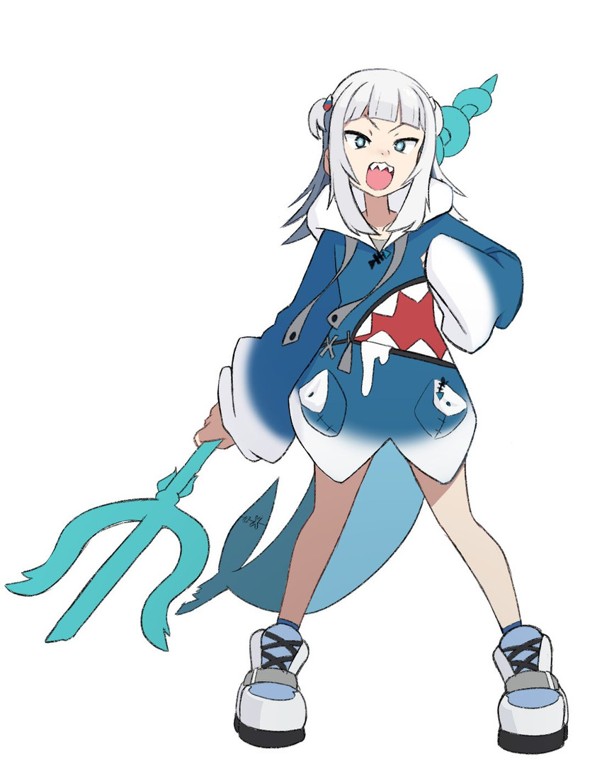 gawr gura (hololive and 1 more) drawn by simonbeed