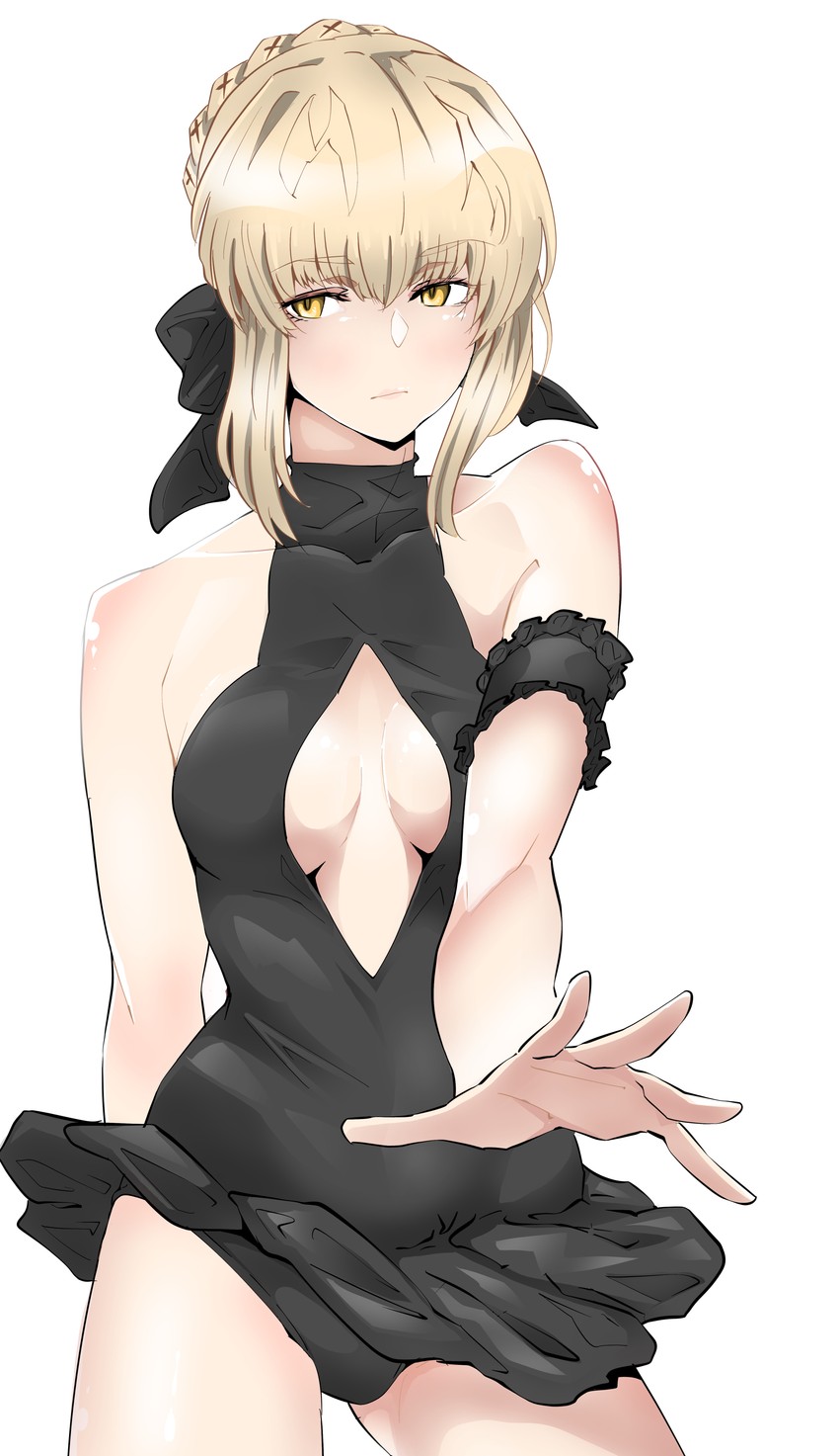 artoria pendragon and saber alter (fate and 1 more) drawn by kimuwaipu