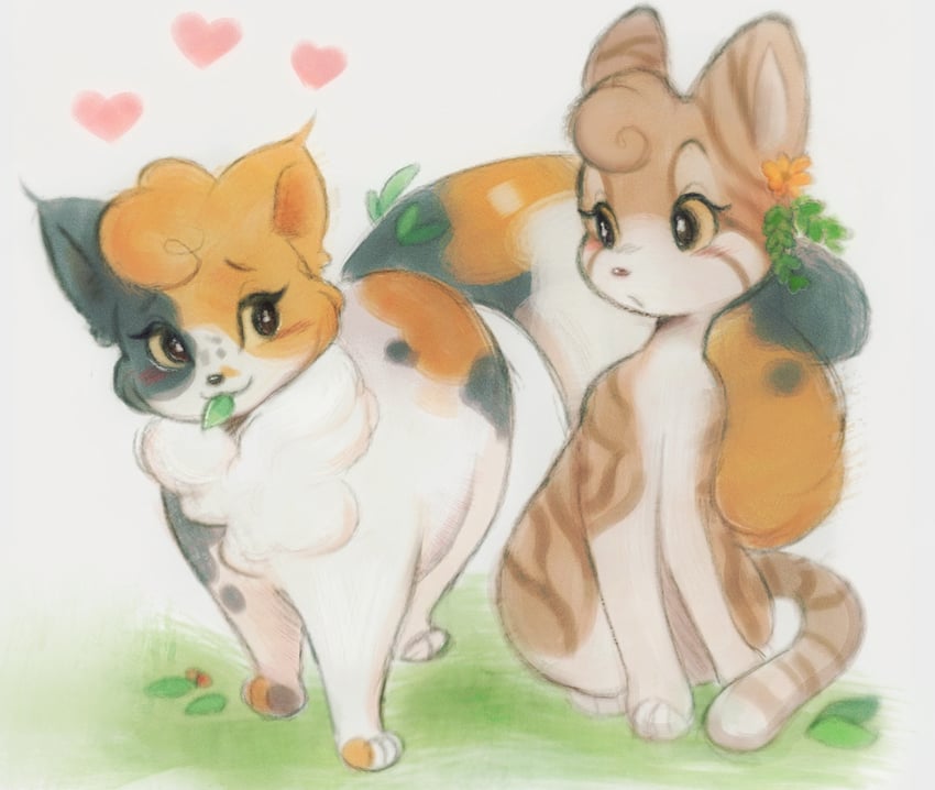 leafpool and sorreltail (warrior cats and 1 more) drawn by doekis