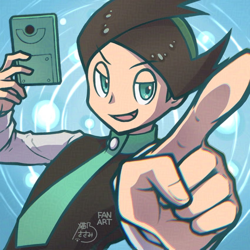 thorton (pokemon and 2 more) drawn by sasami_642