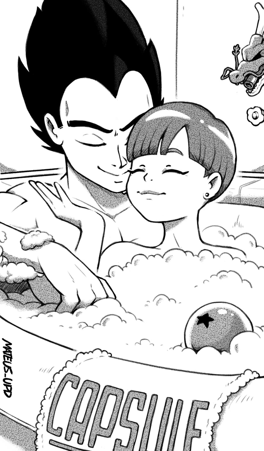 vegeta and bulma (dragon ball and 1 more) drawn by mateus_upd