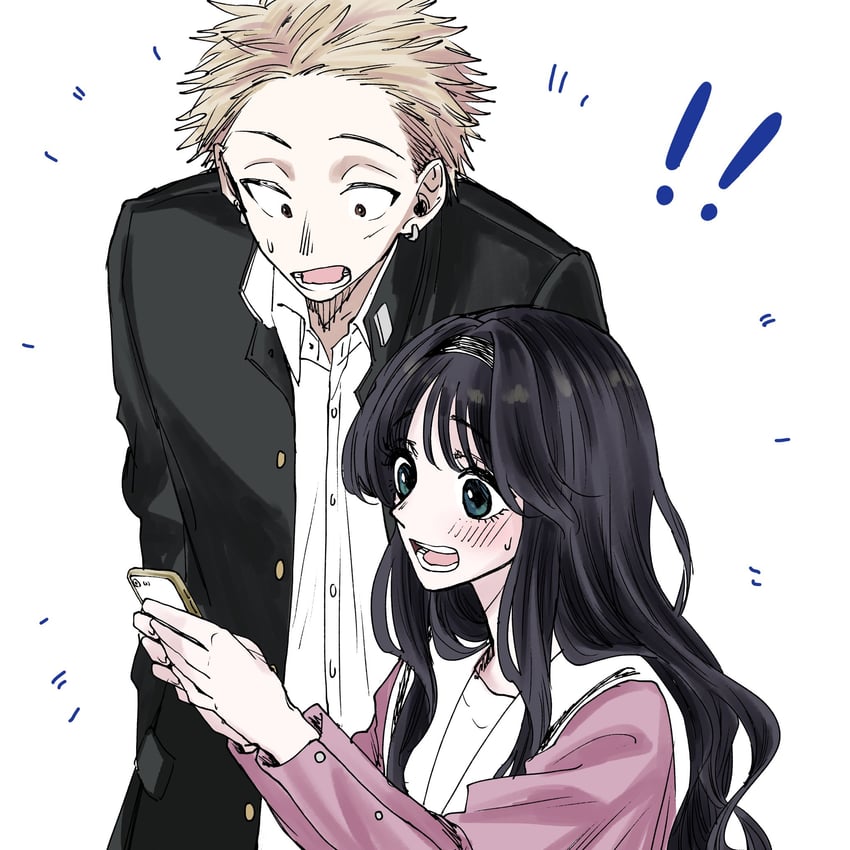 waguri kaoruko and tsumugi rintarou (kaoru hana wa rin to saku) drawn by mikami_saka