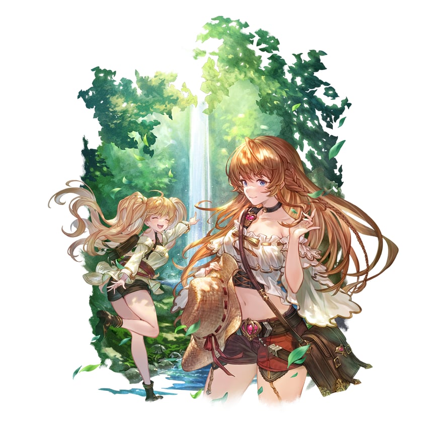 monika weisswind and lecia (granblue fantasy) drawn by minaba_hideo
