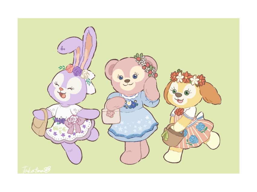 shelliemay, stellalou, and cookieann (duffy and friends) drawn by takatmaorange