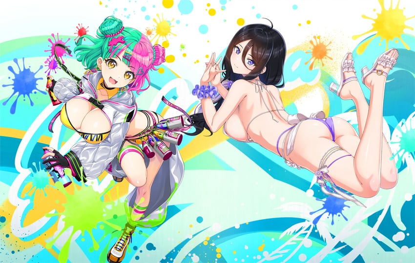 suminoe shion and helly lewis (dolphin wave) drawn by ootomo_takuji