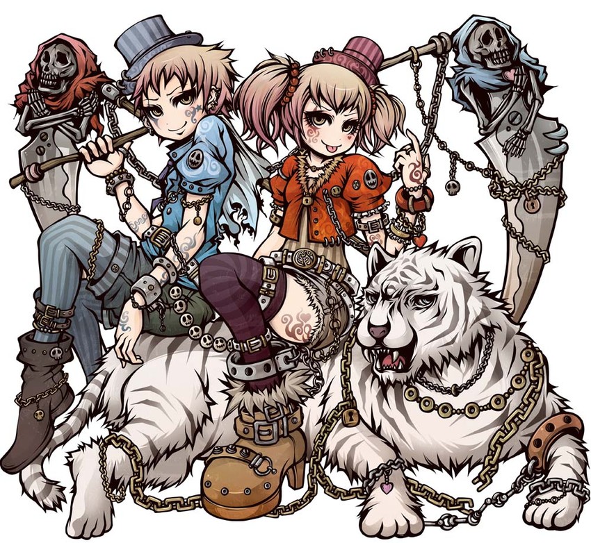 futago no shinigami adam & eva (cirque du monster) drawn by project.c.k.