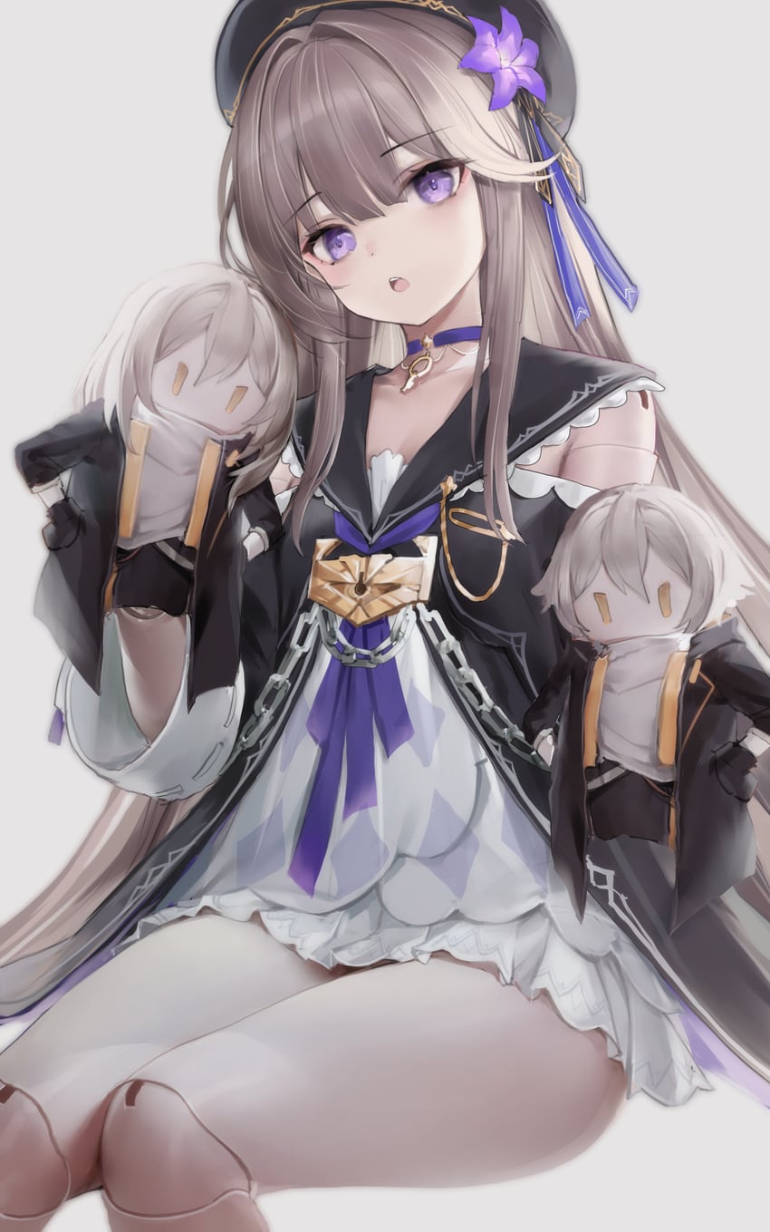 trailblazer, stelle, caelus, and herta (honkai and 1 more) drawn by lin_jingling