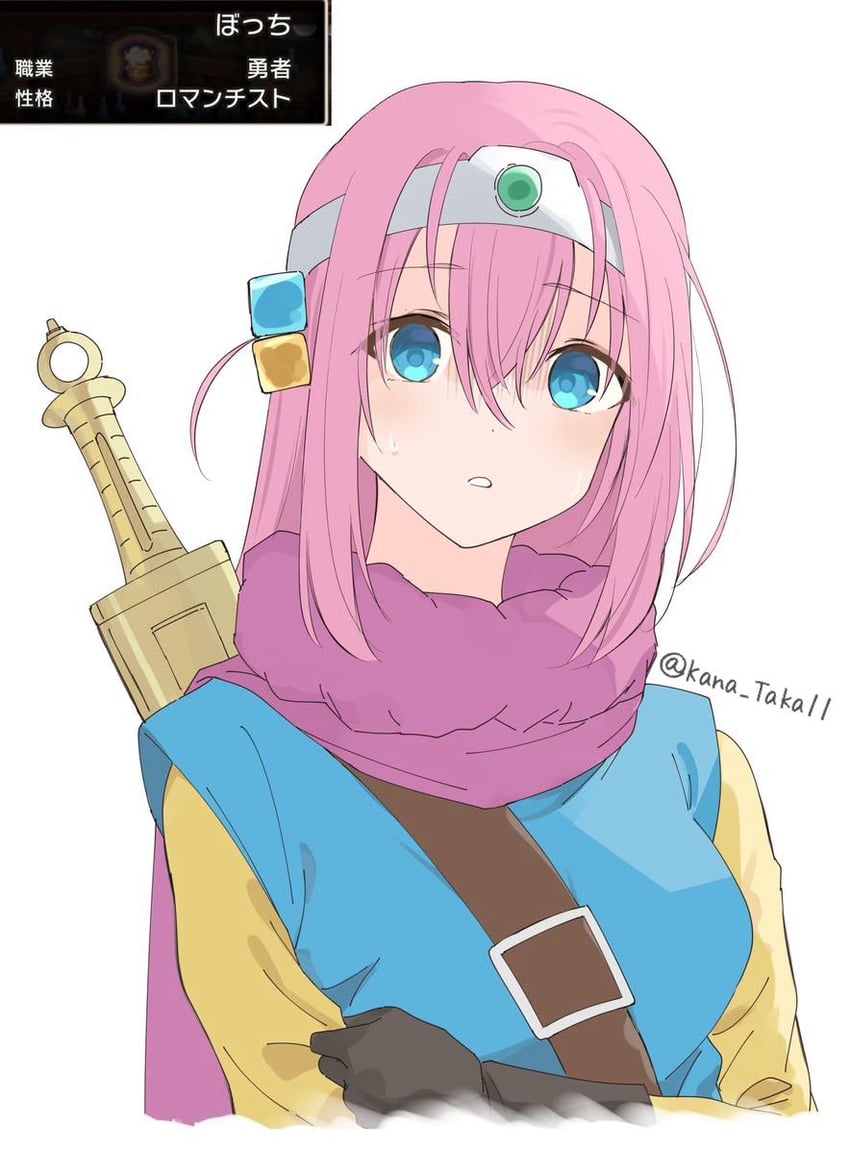 gotoh hitori and hero (bocchi the rock! and 2 more) drawn by kanaria_hisagi