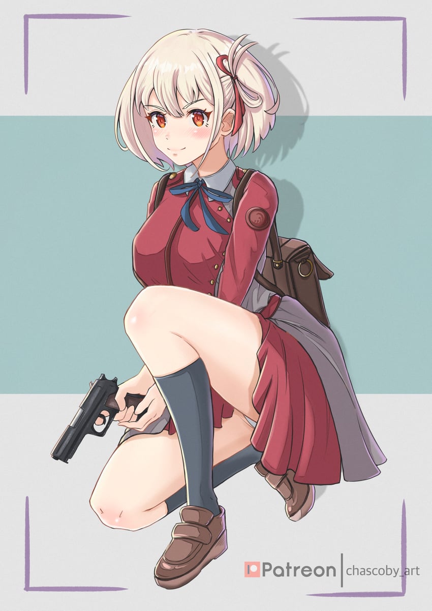 nishikigi chisato (lycoris recoil) drawn by chascoby