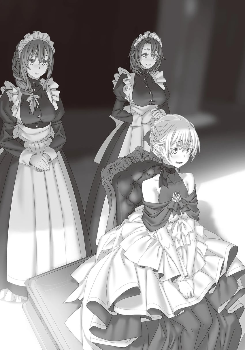 priestess, cow girl, guild girl, and princess (goblin slayer!) drawn by kannatsuki_noboru
